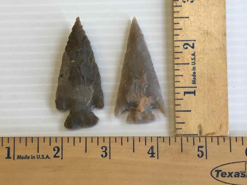 lot 609 image: Replica Arrowheads (2) Gray