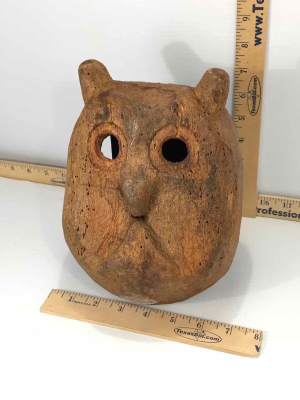 lot 629 image: Wood Owl Mask