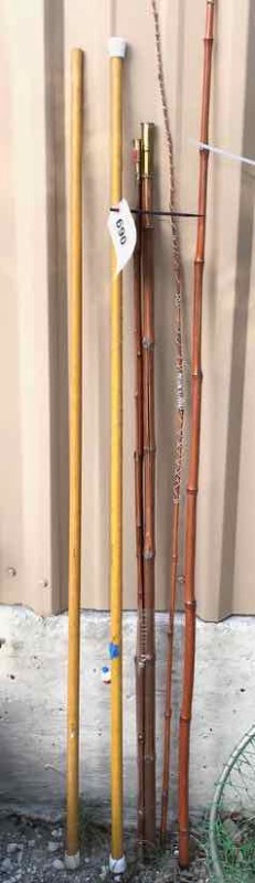 lot 690 image: (2) Zip Poles (expandable), (2) Cane Poles
