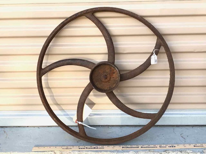 lot 701 image: Iron Wheel (Apprx. 23-12 Inch Diameter)