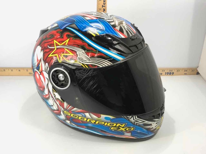 lot 717 image: Motorcycle helmet, Scorpion EXO, size M.
