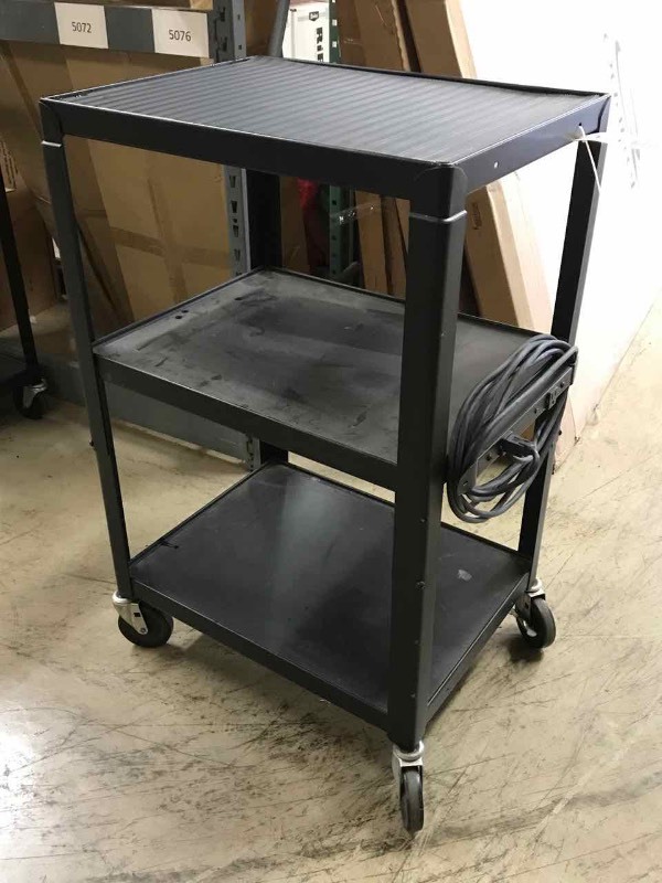 lot 110 image: AV Cart, adjustable height (18 x 24 x 38)