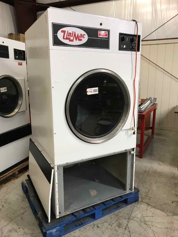 lot 115 image: Unimax Commercial Dryer Mod. UT075NMTB1G1W03, Natural Gas