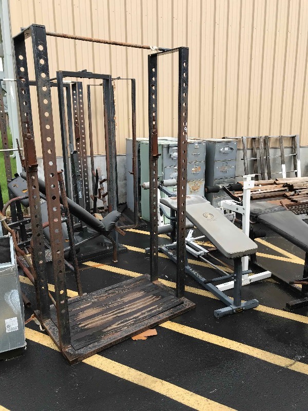 lot 141 image: Weight Benches, large lot.