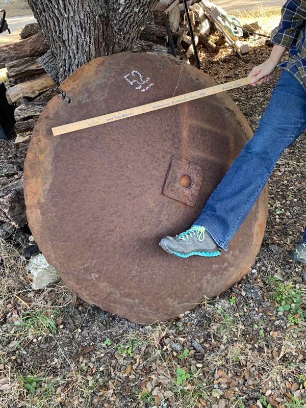lot 52 image: Old Steel Sign Base (Heavy)