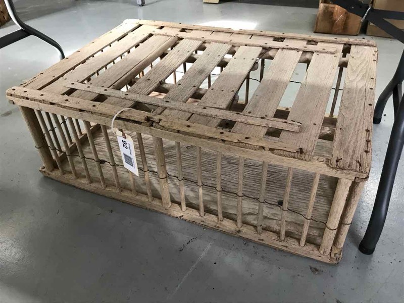 lot 92 image: Old Chicken Crate