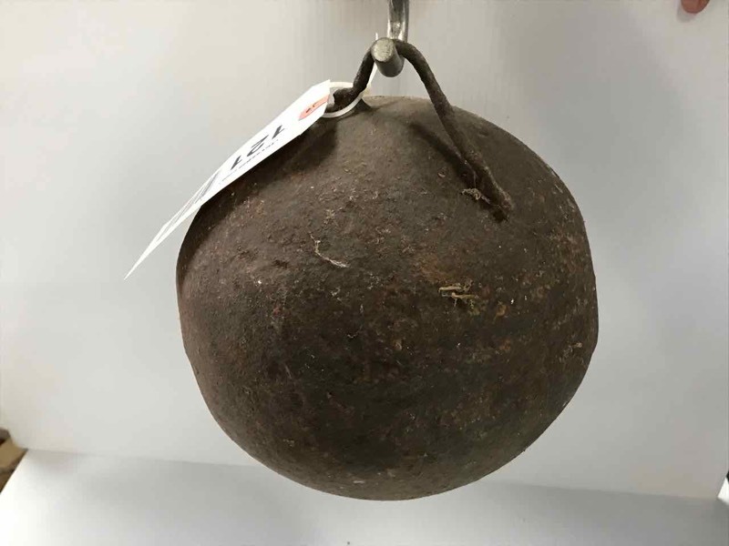 lot 121 image: Old Metal Ball Float