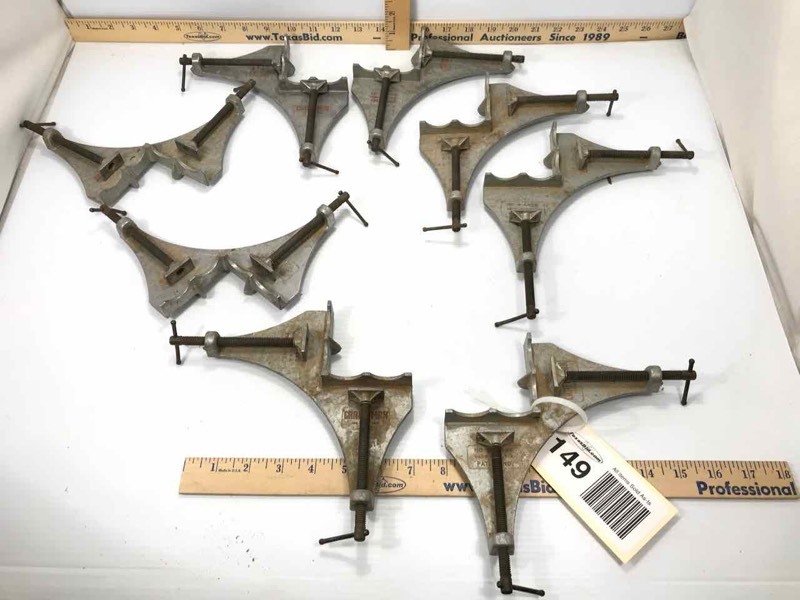 lot 149 image: (8) Craftsman Clamps (90 degree)