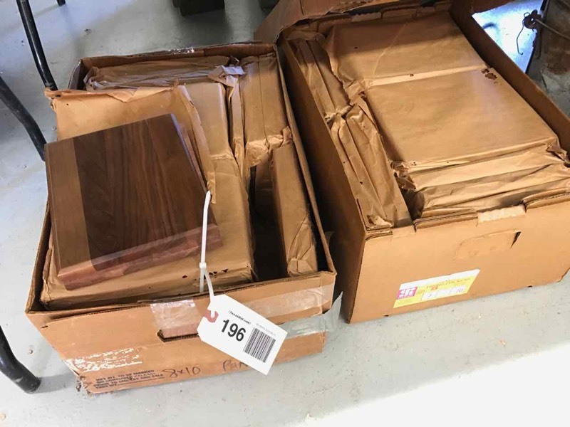 lot 196 image: (2) Boxes of 8x10 Wood Blank Panels