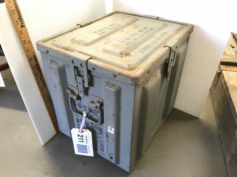 lot 211 image: Metal Ammo Can (Fuse Can)