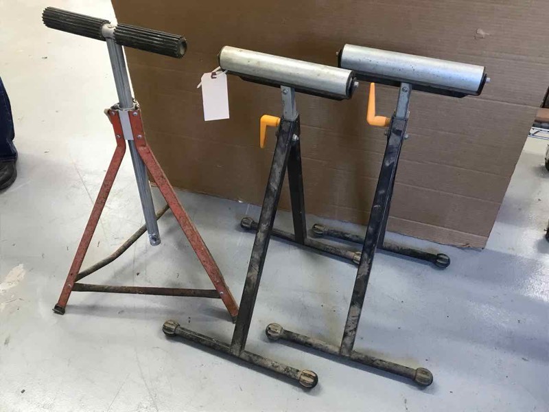 lot 215 image: (3) Material Handler Stands