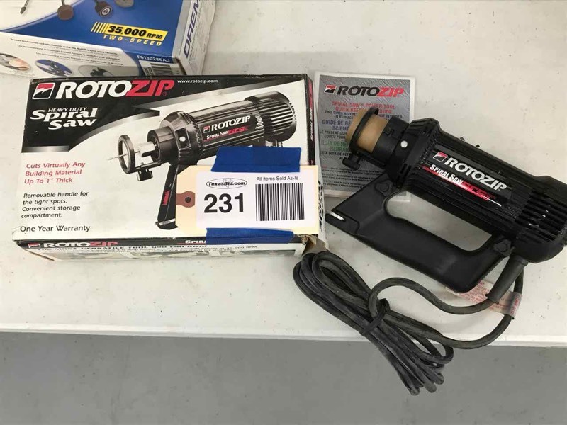 lot 231 image: Rotozip Spiral Saw