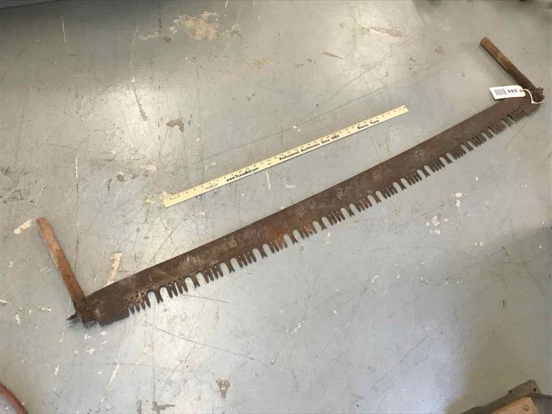 lot 244 image: Antique Two-Person Cross Cut Saw