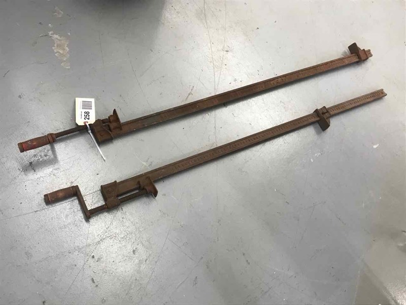 lot 258 image: (2) Bar Clamps