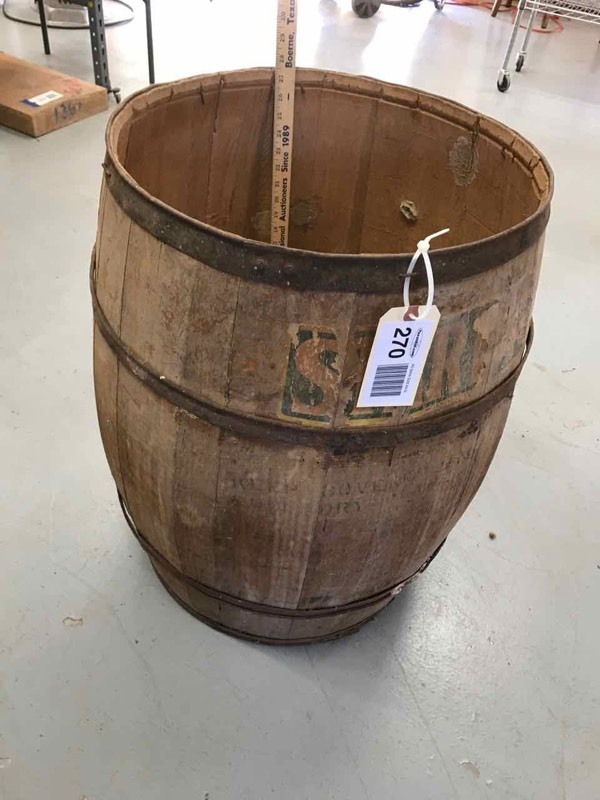 lot 270 image: Wood Barrel