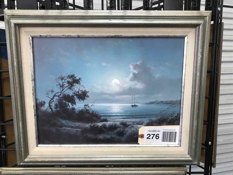 lot 276 image: Framed Print Dalhart Windberg, Moonlit Cove