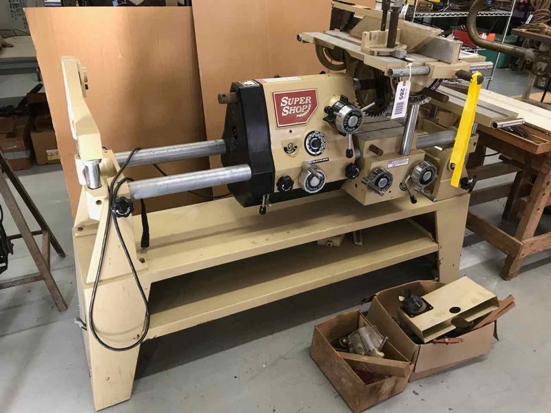 lot 285 image: Super Shop Multi Power Tool, Bench Top Machine Tool, runs, see video