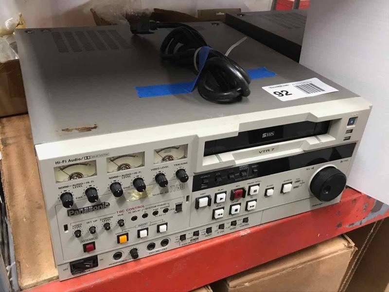 Panasonic AG-7750 (PAL) Video Recorder | Audio, Visual and 