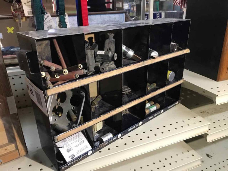 lot 63 image: Vintage Metal Parts Bin