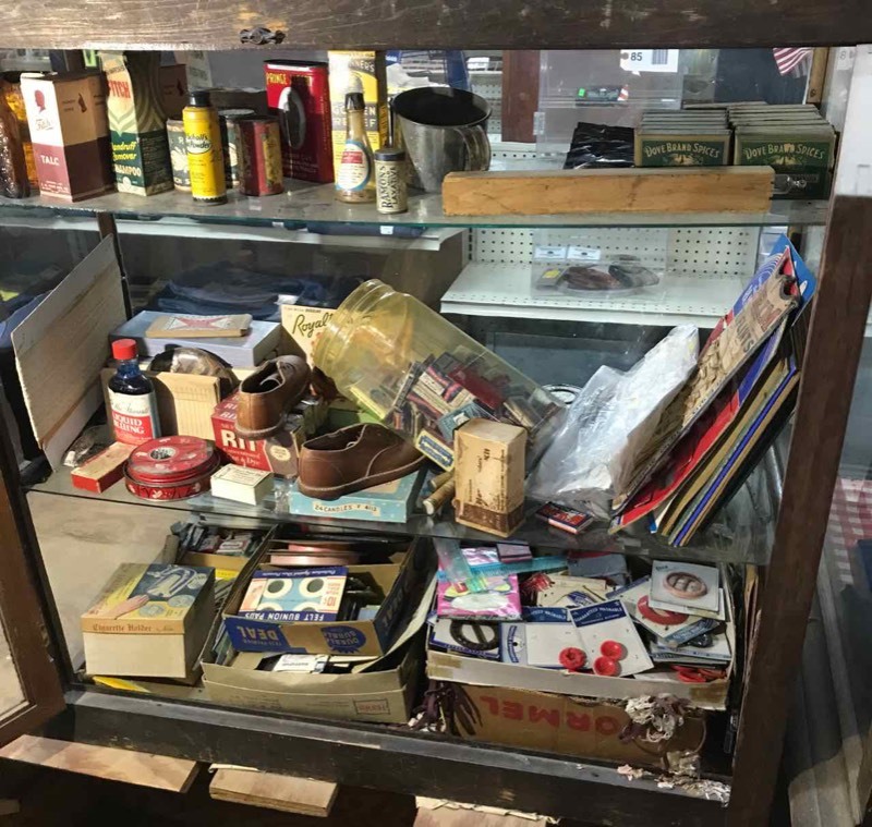 lot 109 image: Old General Store Product BottlesBoxes (display only, not for use, case not included)