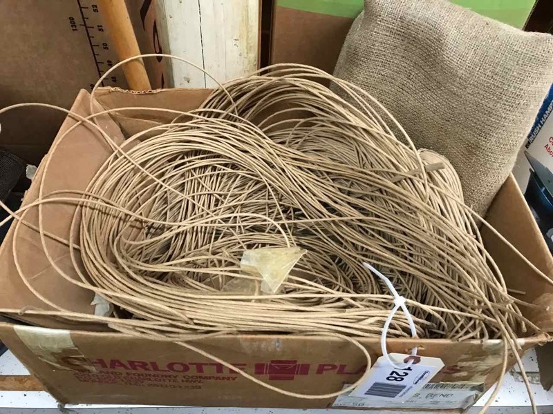 lot 128 image: Fiber Rush & Burlap