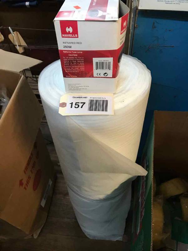 lot 157 image: Roll Cloth for Covering Plants, Infrared Bulb