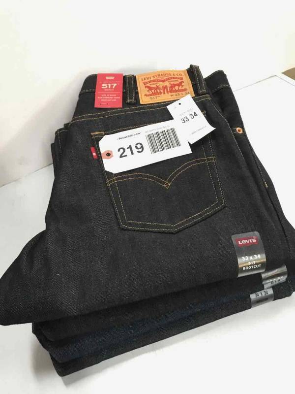 lot 219 image: Levi Strauss & Co. Boot Cut 517 (4) 33x34