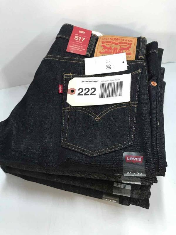 lot 222 image: Levi Strauss & Co. Boot Cut 517 (5) 31x30