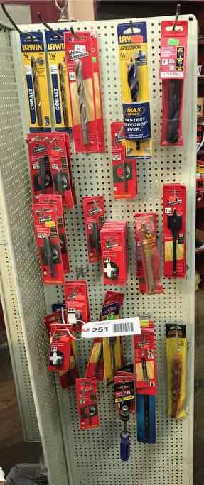 lot 251 image: Asst. Drill Bits & Saw Blades