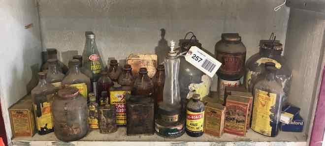 lot 257 image: Old Product BottlesPackaging