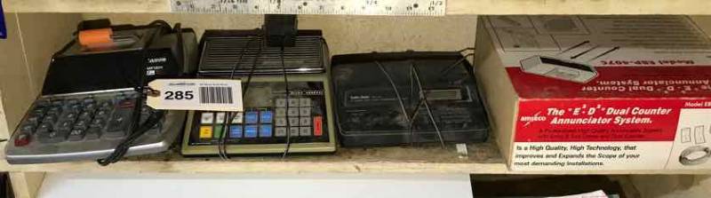 lot 285 image: Mailmate, Scanner, Adding Machine, Annunciator System