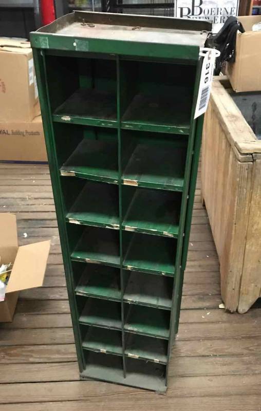 lot 316 image: Metal Mail Sorting Bin