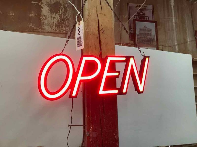 lot 320 image: Lighted Open Sign (lights up)