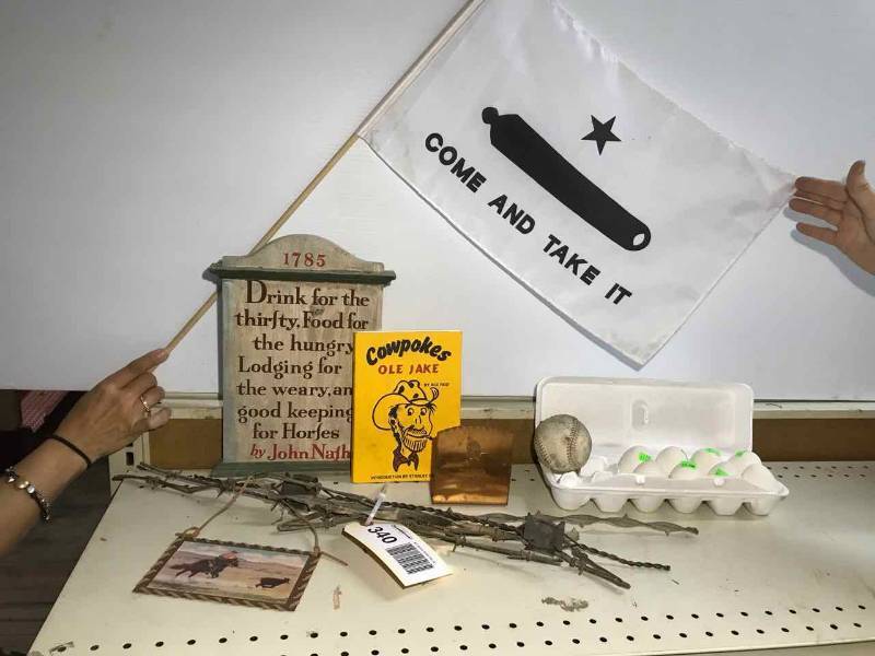 lot 340 image: Old Barbed Wire, Cowpokes Book, Signs