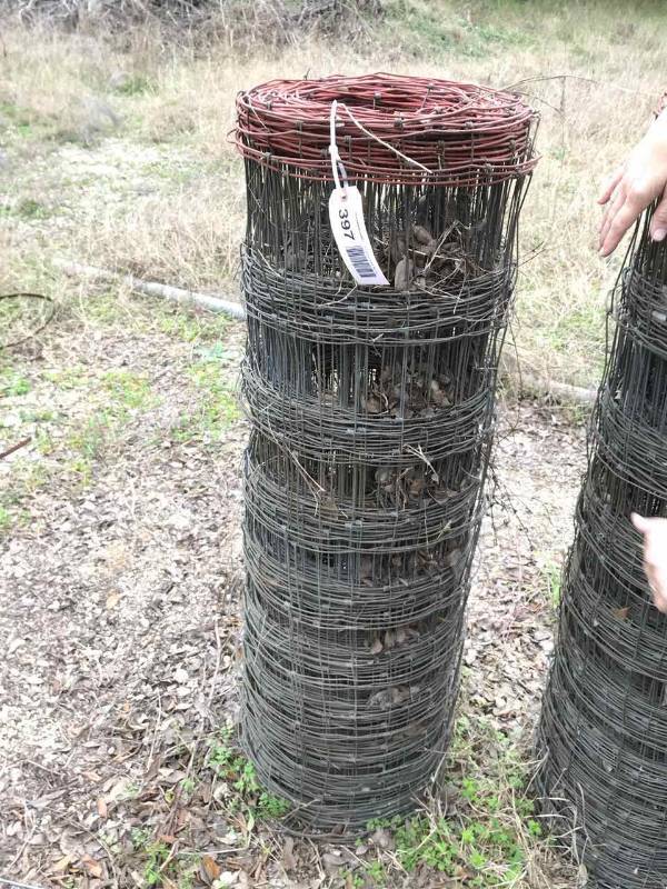 lot 397 image: Fence Wire Roll Red Brand (48 x unknown length)