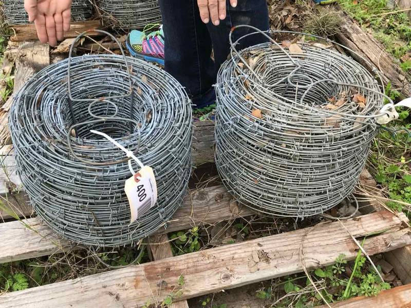 lot 400 image: (2) Rolls Barbed Wire
