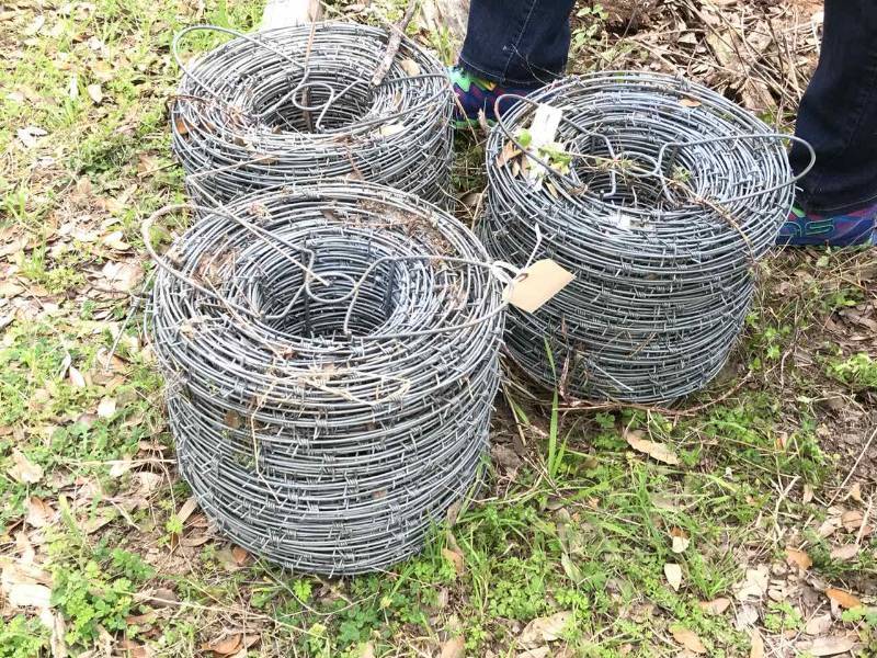 lot 403 image: (3) Rolls Barbed Wire