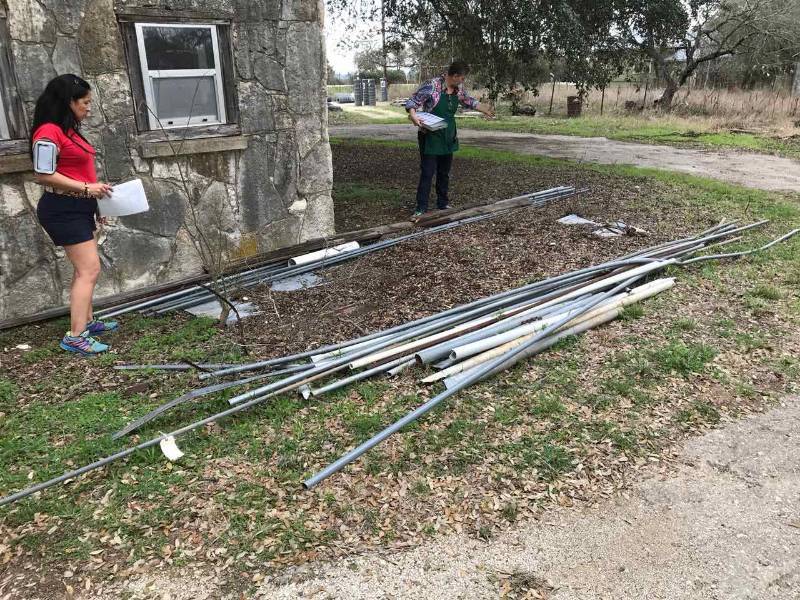 lot 409 image: Assorted Pipe Galvanized, Aluminum, PVC