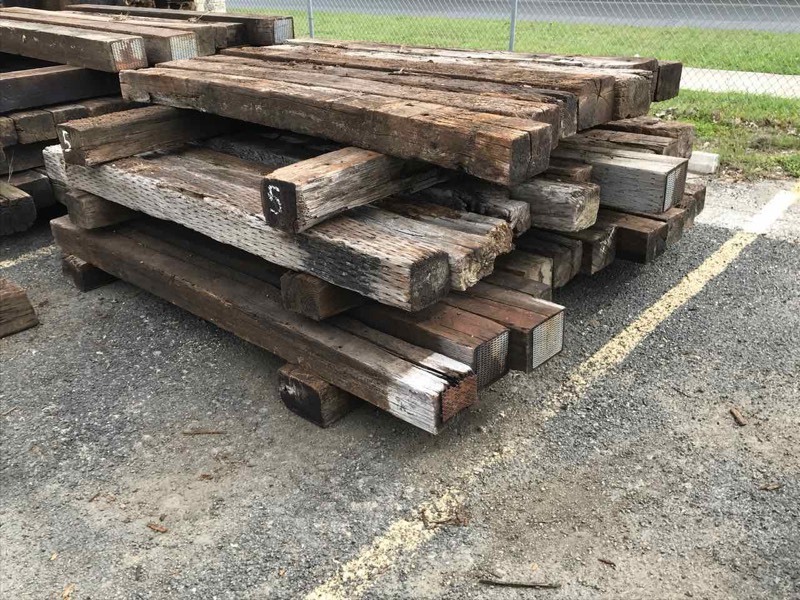 lot 5 image: (30) 8 Ft. Rail Road Ties