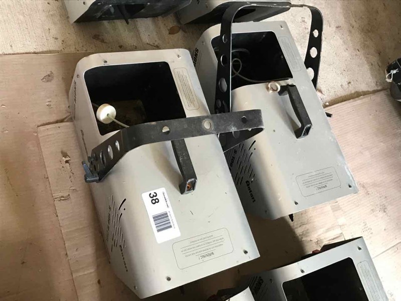 lot 38 image: (2) Antari S-100-11 DMX Snow Machines (sputter)