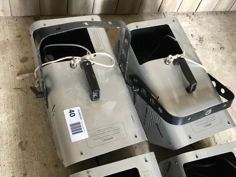 lot 40 image: (2) Antari S-100-11 DMX Snow Machines (sputter)