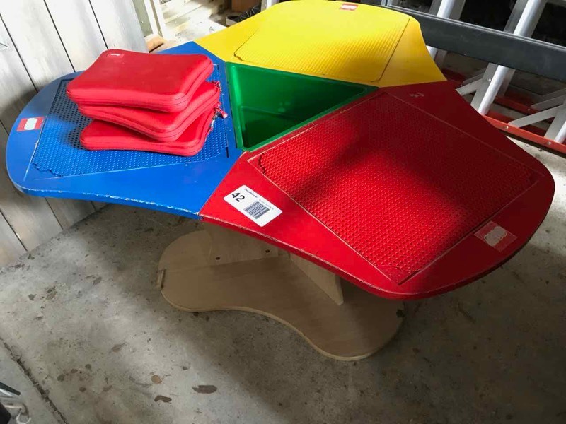 lot 42 image: Kids Lego Activity Table and (3) NABI Tablets