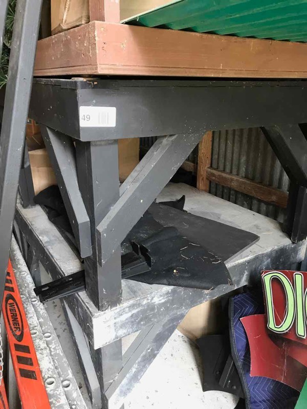 lot 49 image: Stage & Steps (3 piece, wood)