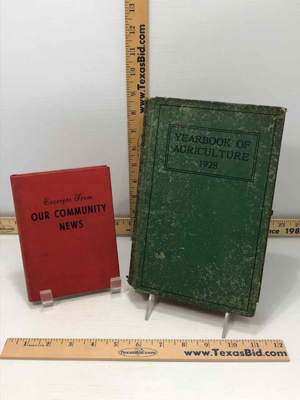lot 69 image: (2)Books Our Community News & Yearbook of Ag.