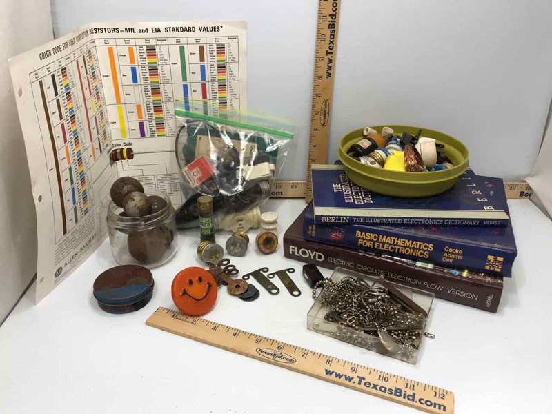 lot 71 image: Electrical Books & PartsPieces