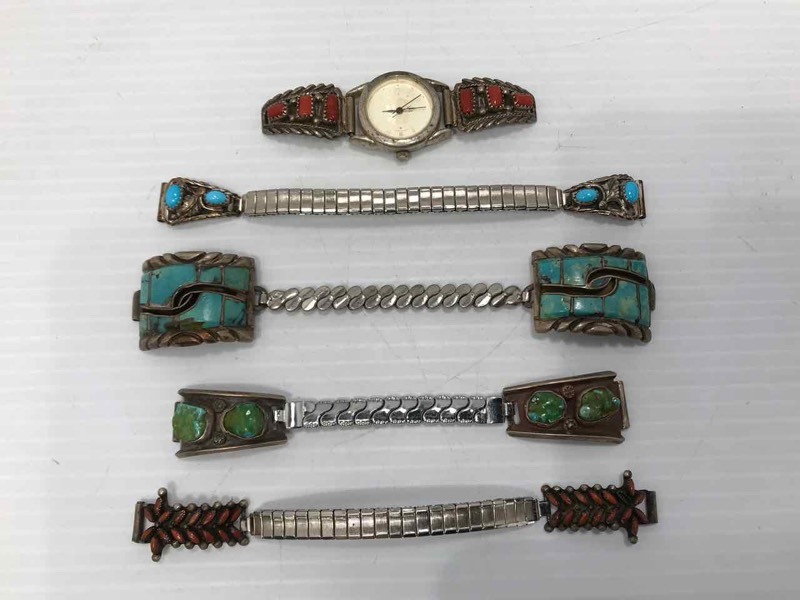 lot 110 image: Bands for Wrist Watches (Turquoise, Coral)