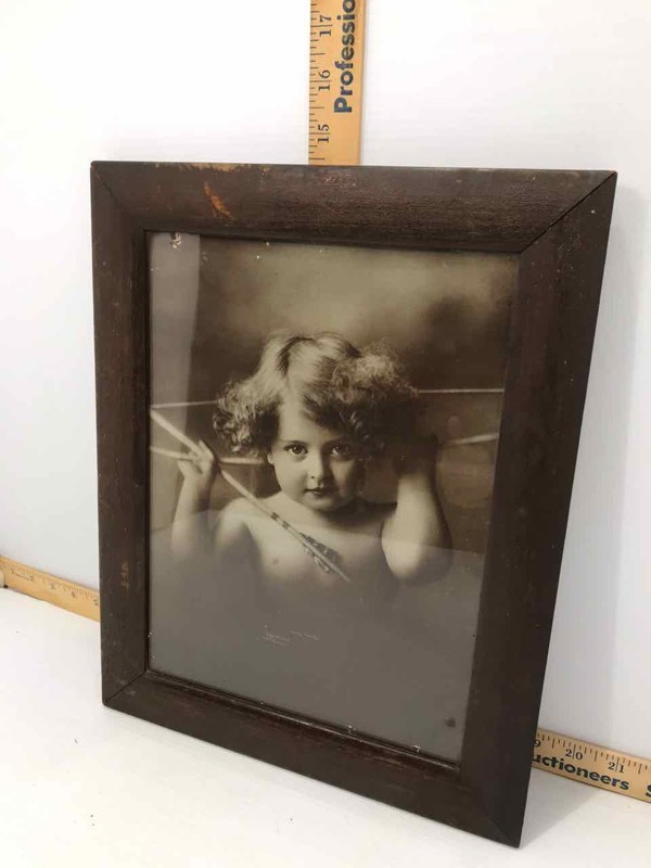 lot 114 image: Framed Print Cupid Awake