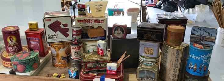lot 315 image: Asst. Product Tins