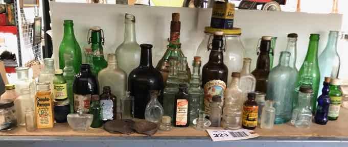 lot 323 image: Asst. BottlesJars