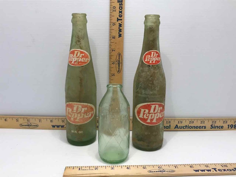 lot 328 image: Dr. Pepper Bottles
